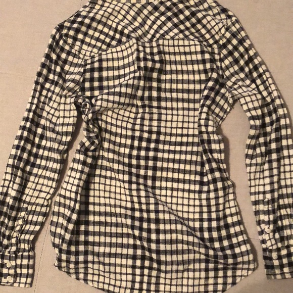 Off white and black plaid shirt - Picture 6 of 8